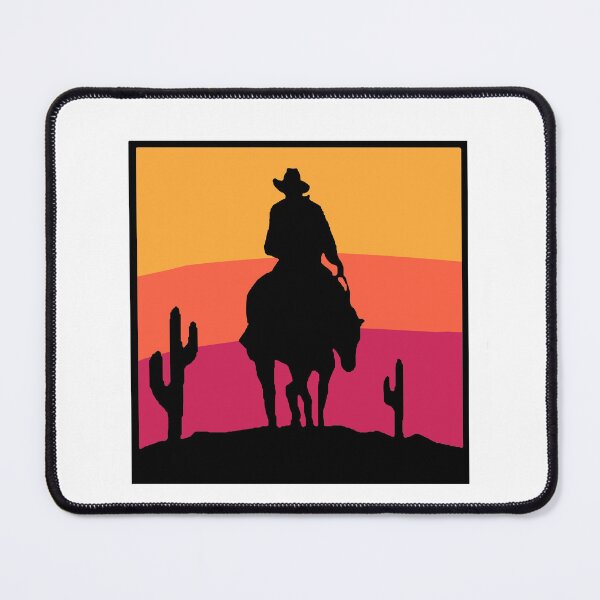 Item preview, Cowboy at sunset designed and sold by ArtsyBrainFarts.