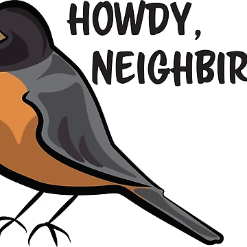 Artwork thumbnail, Howdy Neighbird Robin by InkLayer