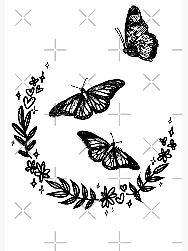 絵画 In my stomach X-ray of butterflies in the stomach poster | Zazzle