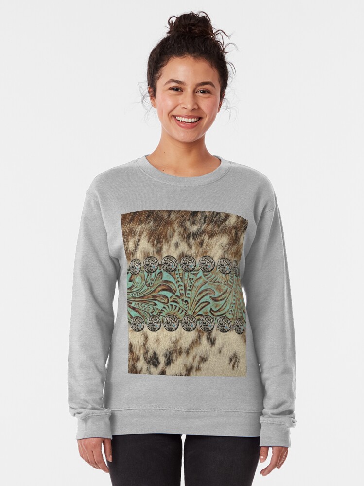 cowhide sweatshirt