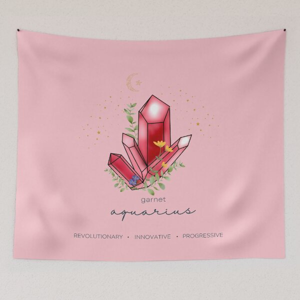 Item preview, Aquarius Zodiac Gemstone Floor Pillow designed and sold by MagicWolfStar.