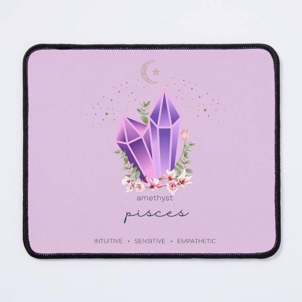Item preview, Pisces Zodiac Gemstone Sticker designed and sold by MagicWolfStar.