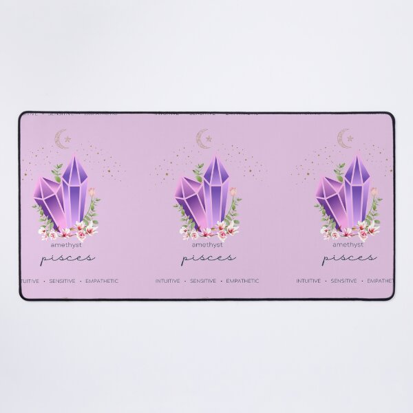 Item preview, Pisces Zodiac Gemstone Sticker designed and sold by MagicWolfStar.