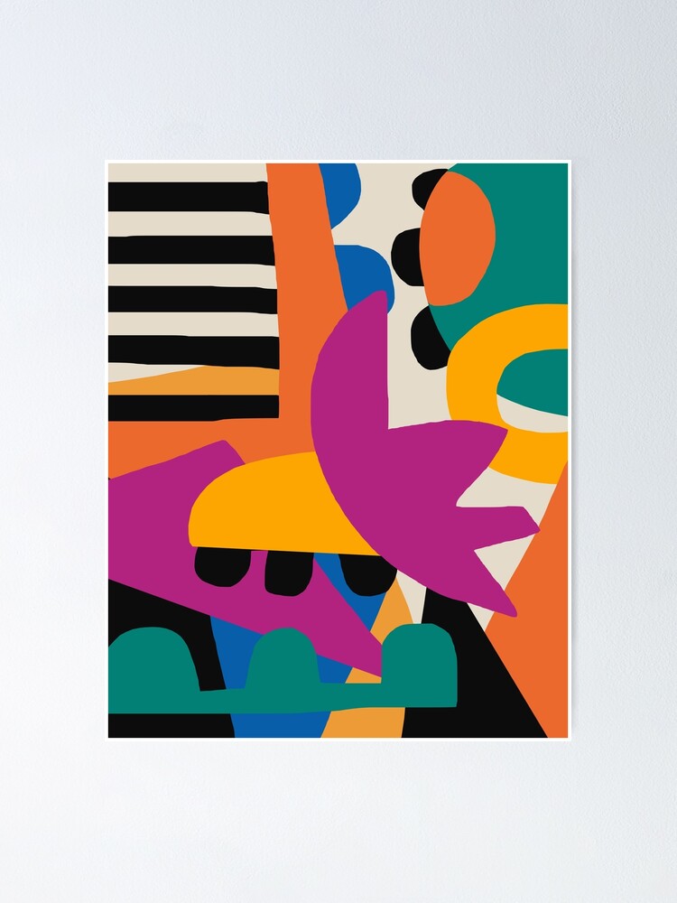 Abstract art 80s Sale Redbubble Poster | for by geometric\