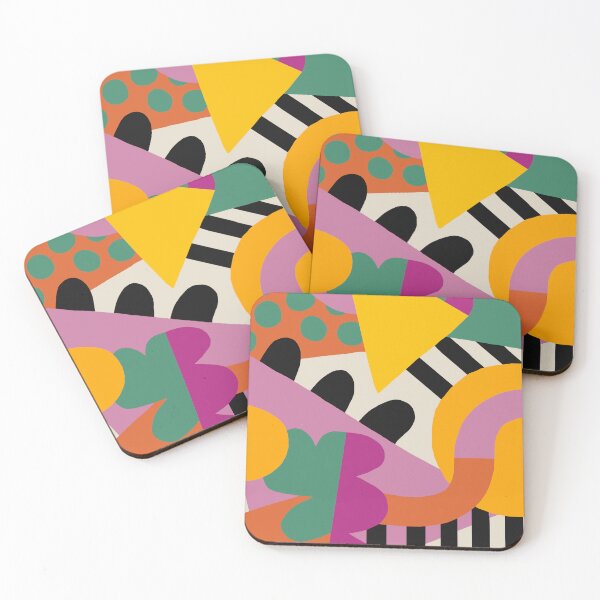 Item preview, Abstract art 80s style geometric designed and sold by juliaemelian.