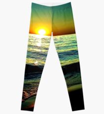 Hoher Kontrast Sonnenuntergang Leggings