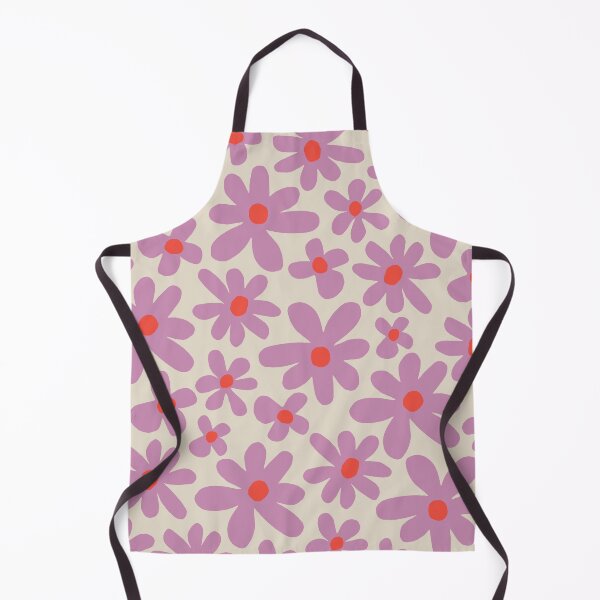 Item preview, Abstract flowers pattern 80s pink red designed and sold by juliaemelian.
