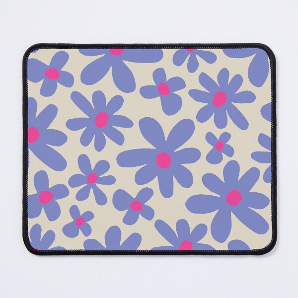 Item preview, Abstract flowers pattern 80s blue red designed and sold by juliaemelian.