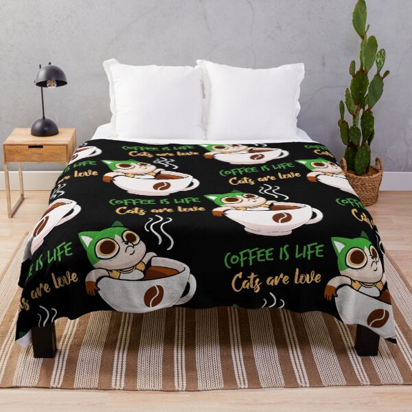Item preview, Coffee is life, Cats are love designed and sold by Noha Applied- Arts.