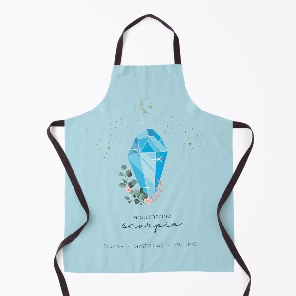 Item preview, Scorpio Aquamarine Zodiac Gemstone Laptop Skin designed and sold by MagicWolfStar.