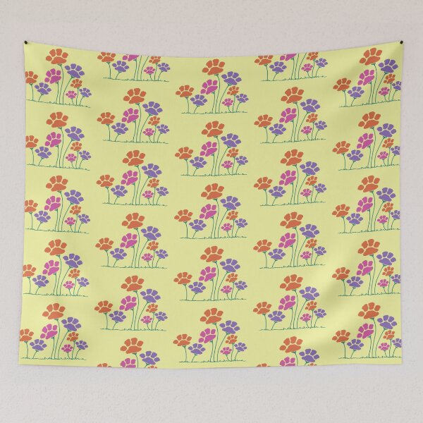 Item preview, Pawprint Flower Garden designed and sold by Kathy Kuczek.