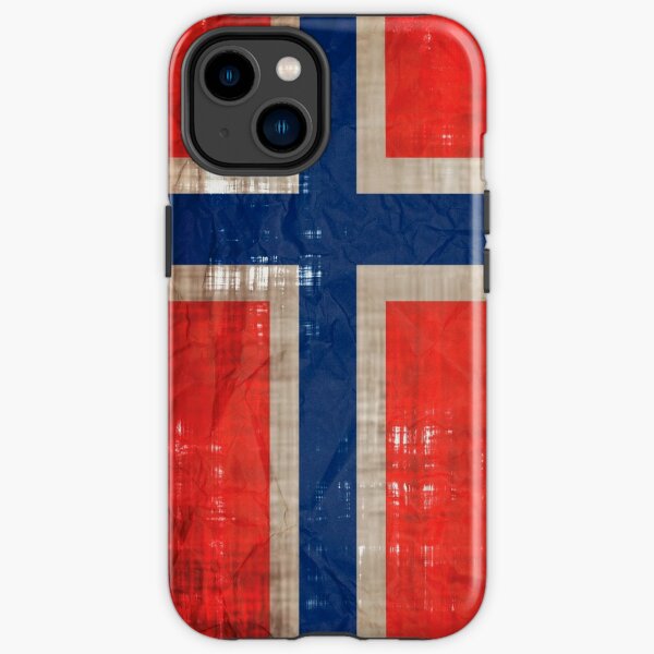 Vintage Norwegian flag iPhone Tough Case
