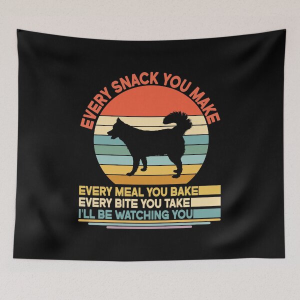 Item preview, Chusky Every Snack You Make Every Meal You Bake, Chusky Vintage Dog Owner Mom Dad Birthday Christmas Gift designed and sold by xlnv.