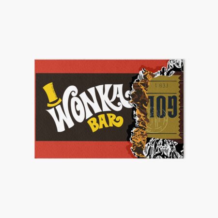 Willy Wonka Chocolate Bar | Art Board Print
