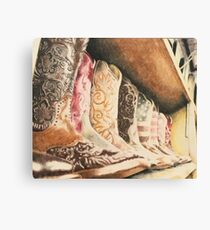 Cowboy boots Canvas Print
