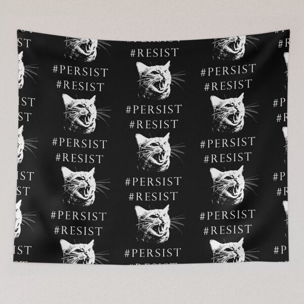 Item preview, #Resist #Persist Pussy Cat  designed and sold by 321Outright.