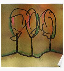 three trees Poster