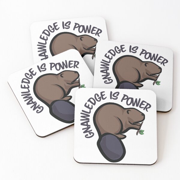 Item preview, Gnawledge Is Power Beaver designed and sold by InkLayer.