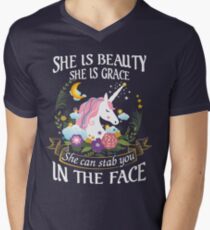 Funny Unicorn Shirt Men's V-Neck T-Shirt