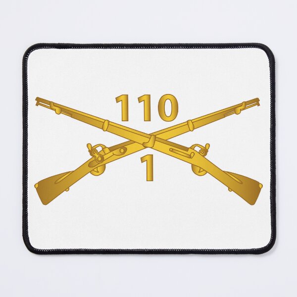 Item preview, Army -  1st Battalion, 110th Infantry Regiment - Inf Branch wo Txt X 300 designed and sold by Military Insignia Products.