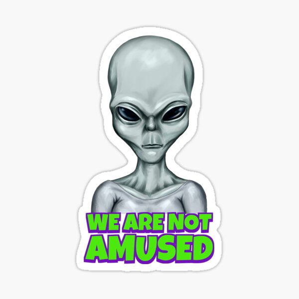 Unamused Aliens Sticker