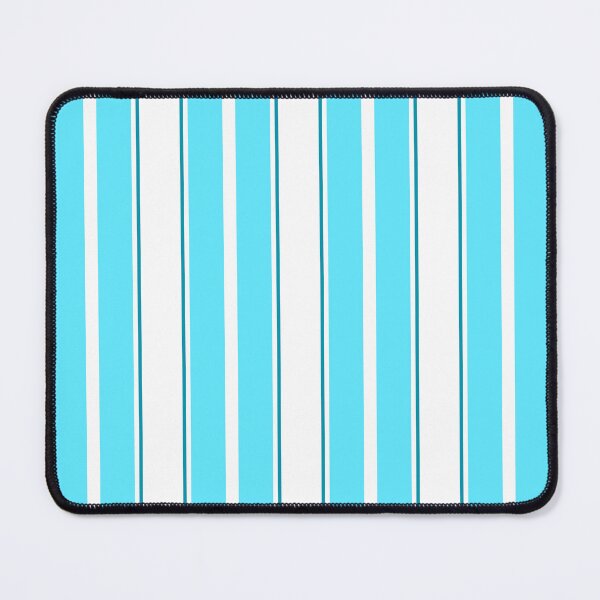 Item preview, Neon Blue Two Color Picnic Stripes | Interior Design designed and sold by infinitehue-5.