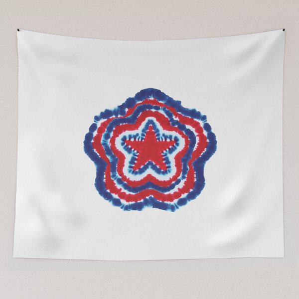 Item preview, Tie Dye USA Star Red White and Blue Hippie Graphic designed and sold by TrendyTees12.