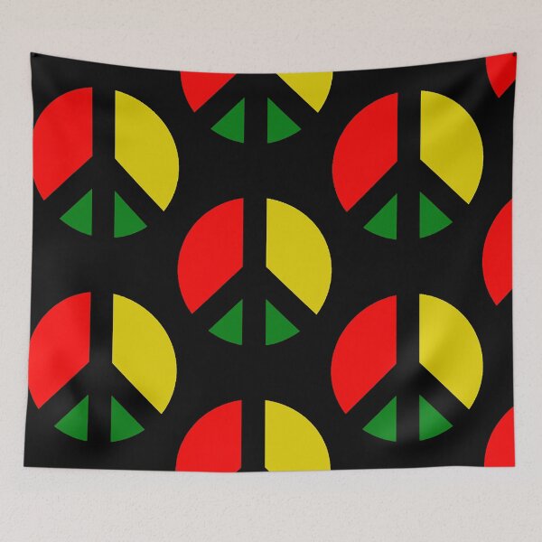Item preview, Rasta CND Ban the Bomb Peace Symbol  designed and sold by NatalieLo79575.
