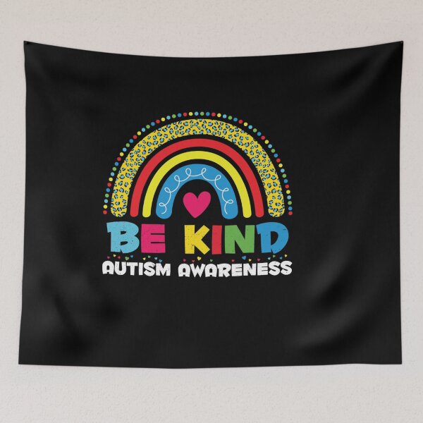 Item preview, AUTISM AWARENESS DAY BE KIND LEOPARD PRINT RAINBOW COLORFUL designed and sold by sobriowslen.