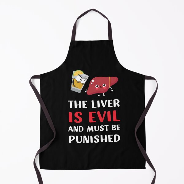 Item preview, THE LIVER IS EVIL AND MUST BE PUNISHED FUNNY PARTY DRINKER DESIGN designed and sold by appareltolove.
