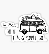The places you'll go... Sticker