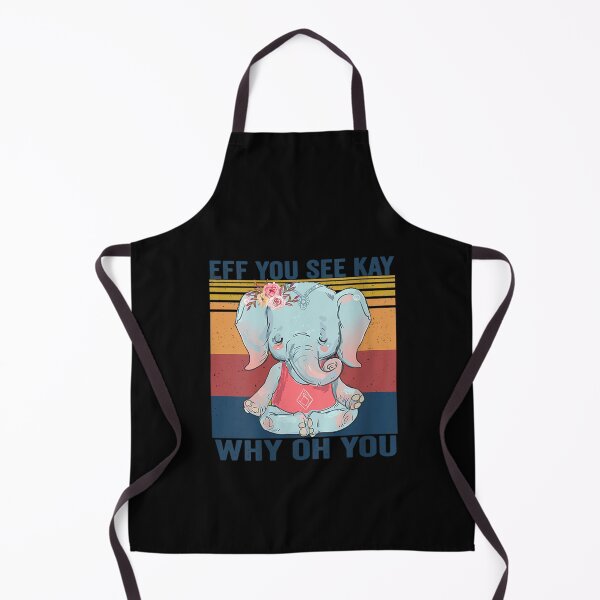 Item preview, Womens EFF You See Kay Why Oh You Elephant T-shirt Yoga Vintage V-Neck T-Shirt designed and sold by BreitkreutzRolf.