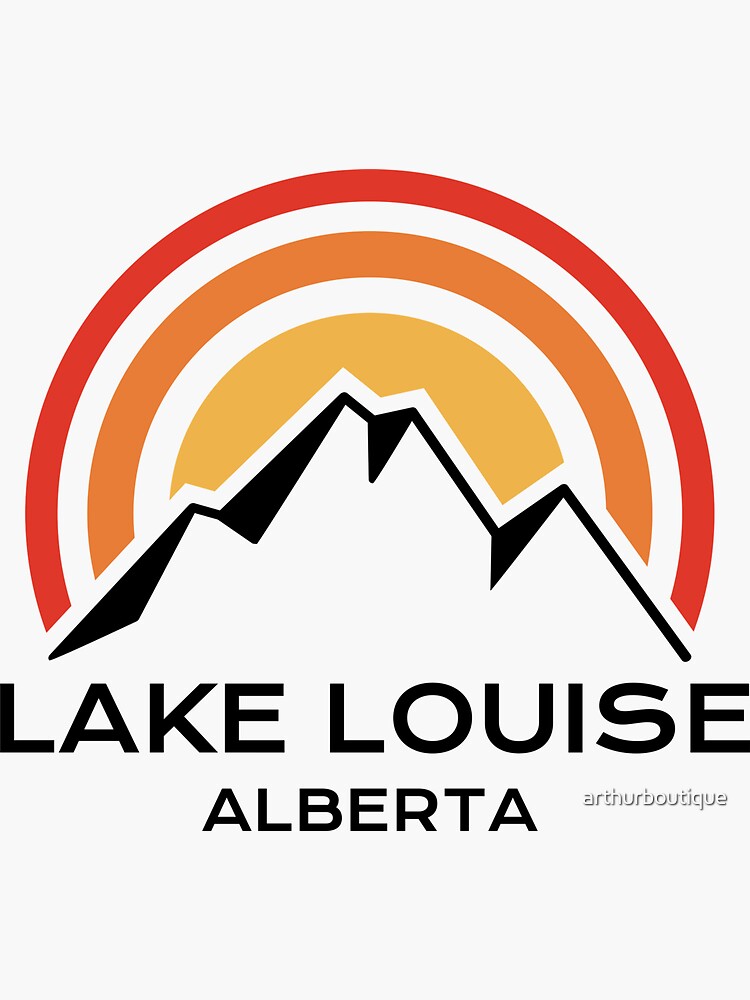 "Lake Louise Mountain AB Lake Louise Alberta Canada" Sticker for Sale