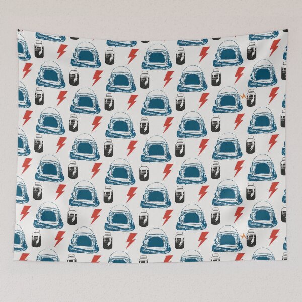 Item preview, Major Tom seamless pattern designed and sold by Meakm-art.