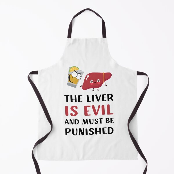 Item preview, THE LIVER IS EVIL AND MUST BE PUNISHED FUNNY PARTY DRINKER DESIGN designed and sold by appareltolove.