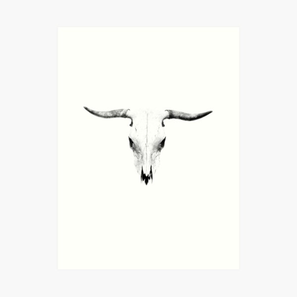 BULL SKULL Art Print