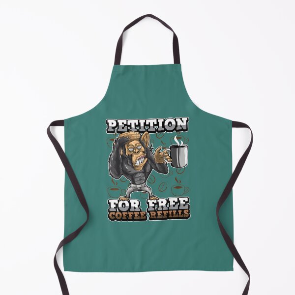 Item preview, Coffee Quote Petition For Free Coffee Refills Grumpy Monkey designed and sold by GameMinhne.