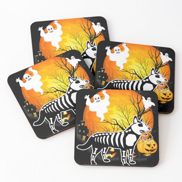 Item preview, Blue Heeler Skeleton Halloween Happy Pumpkin designed and sold by Garland MKnottJr.