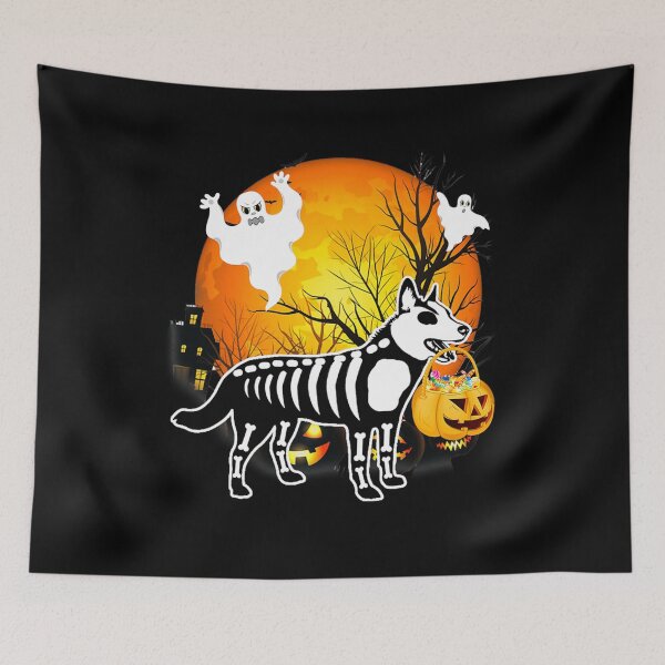 Item preview, Blue Heeler Skeleton Halloween Happy Pumpkin designed and sold by Garland MKnottJr.