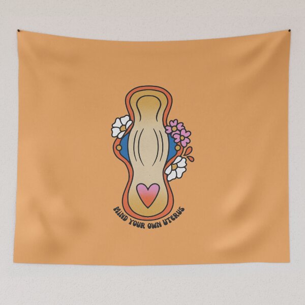 Item preview, "Mind Your Own Uterus" Maxi Pad Menstrual Napkin designed and sold by builtbyher.