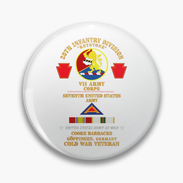Item preview, Army - 28th Inf Div, VII Corps, 7th Army - Goppingen, Germany w COLD SVC X 300 designed and sold by Military Insignia Products.
