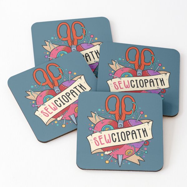 Item preview, Pun Quilting Sewing Sewciopath Crafting Quilter designed and sold by ChipHaha.