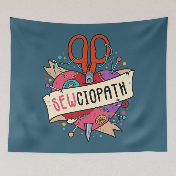 Item preview, Pun Quilting Sewing Sewciopath Crafting Quilter designed and sold by ChipHaha.