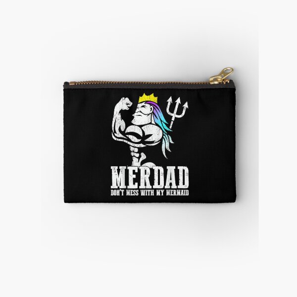 Item preview, Merdad Dont Mess With My Mermaid Strong Mer Dad Daughter T-Shirt designed and sold by ommennaguini.
