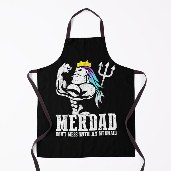 Item preview, Merdad Dont Mess With My Mermaid Strong Mer Dad Daughter T-Shirt designed and sold by ommennaguini.
