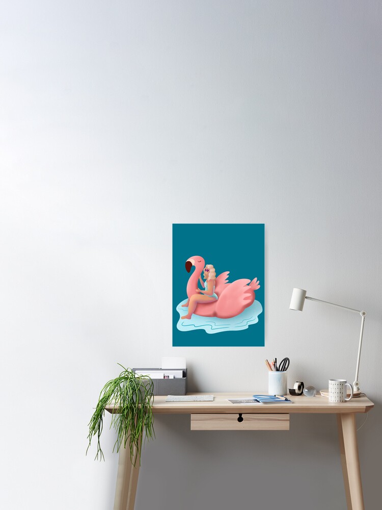 Illustration Pink flamingo