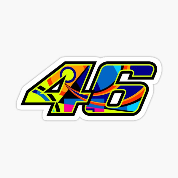 Valentino Rossi 46 Vinyl Decal/Sticker Mooving Marine Media ...