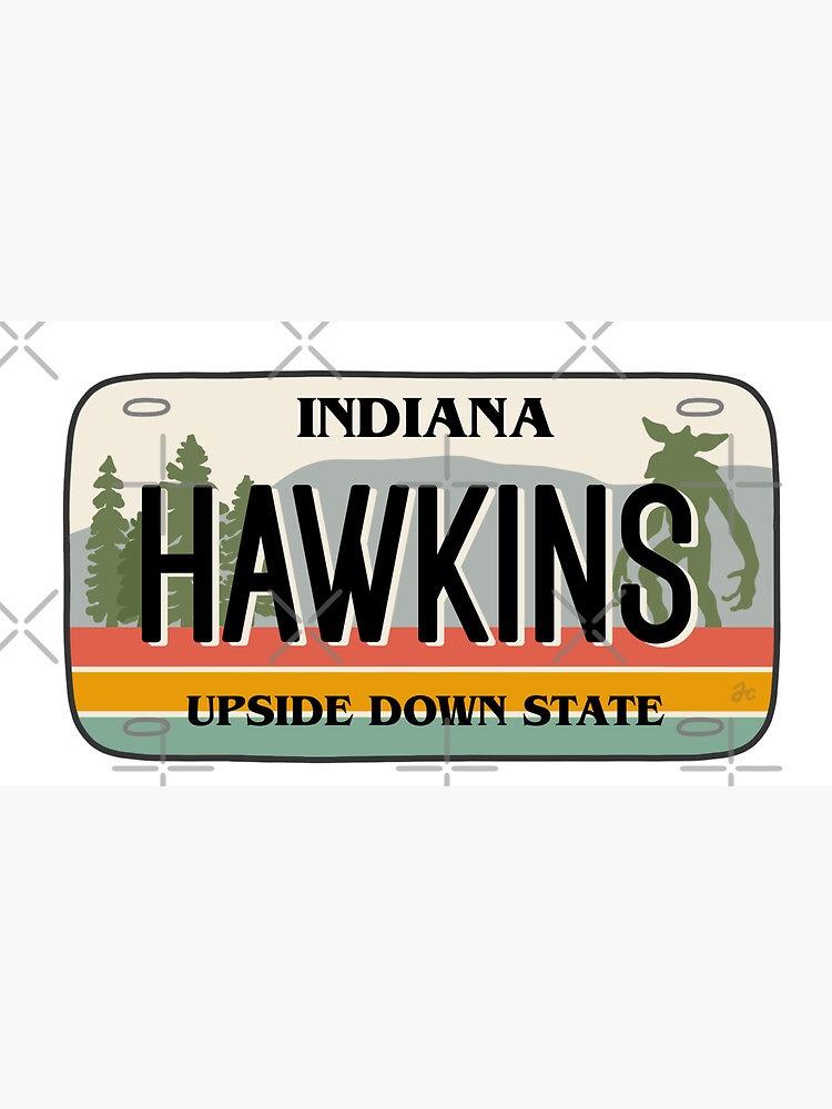 Thumbnail 7 of 7, Cap, Hawkins Indiana License Plate designed and sold by Jeandabean.