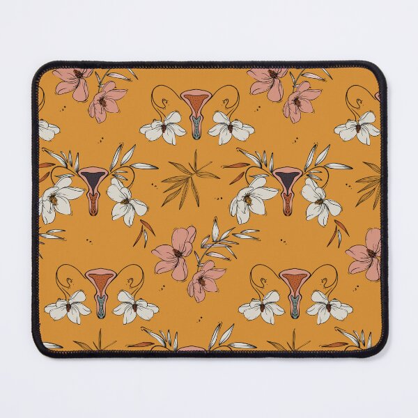 Item preview,  "Mind Your Own Uterus" Menstruation Floral Print designed and sold by builtbyher.