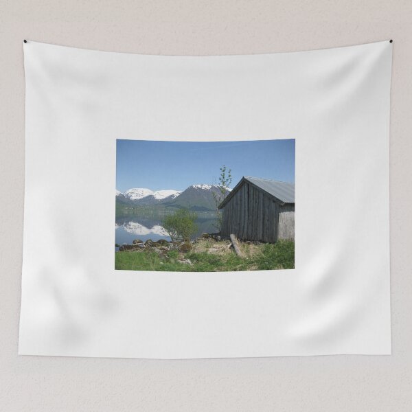 Item preview, House by the Jølstravatnet lake in Sogn og Fjordane, Norway designed and sold by tshirtsnorway.
